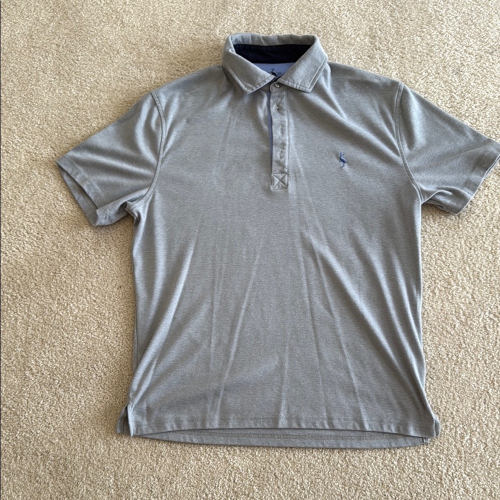 Tailorbyrd Gray Polo Shirt Classic Knit Design